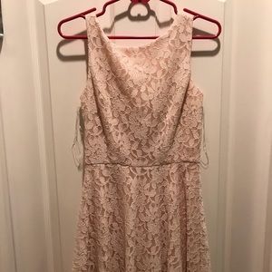 Lace A-line zip up dress